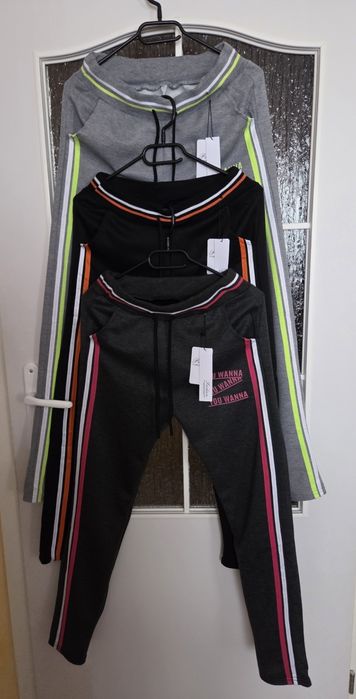 Dresy Damskie 2XL-3XL Ciemne Szare