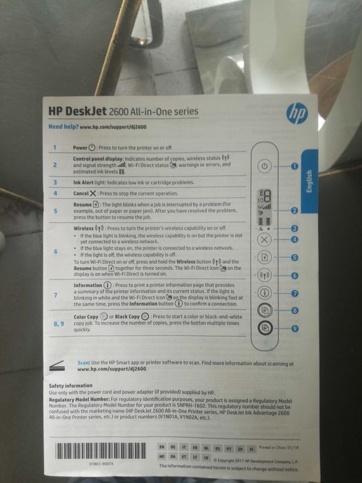 vende hp deskjet 2620