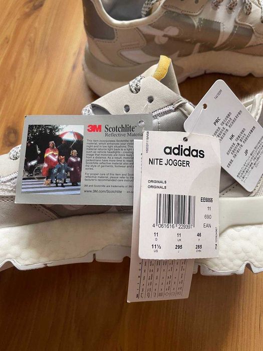 Кросівки чоловічі adidas nite jogger 3m 46 нові з бірками в коробці