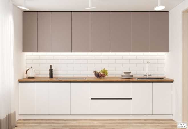 Кухня з торцевою ручкою. Кухня 3,2м - 18035грн. Придбати кухню.