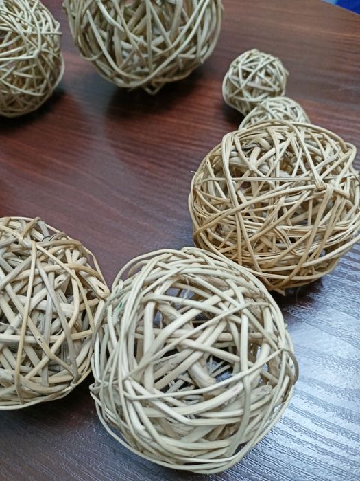 kule rattanowe zestaw