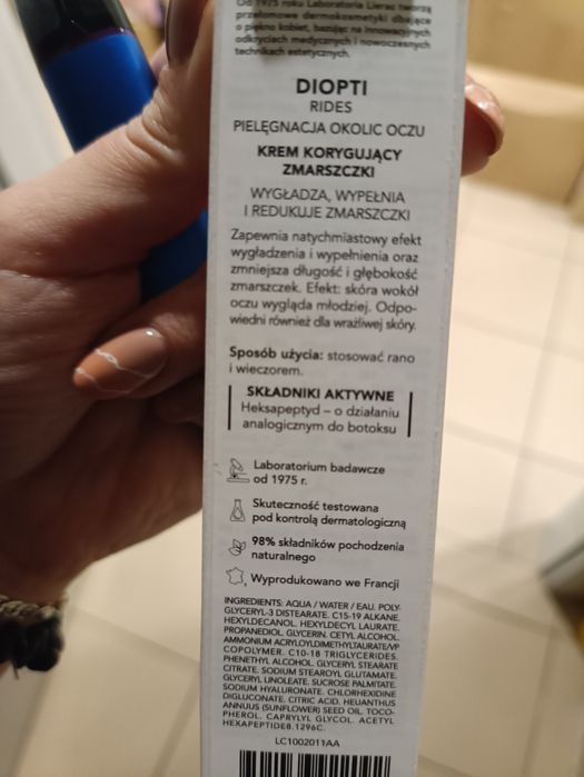 Lierac Diopti krem pod oczy