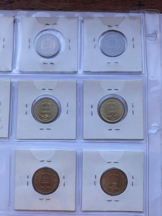 Lote 10 moedas 5$00 Portugal 1986/99