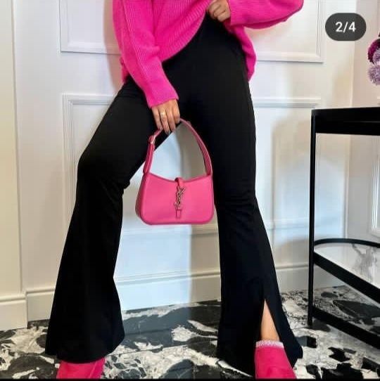 Штани кльош 58-60 розмір чорного кольору