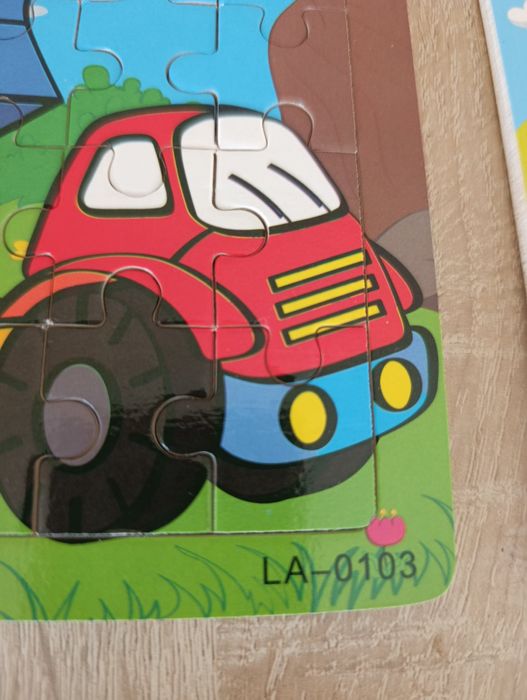 Дерев'яні пазли 20 деталей, комплект 2шт