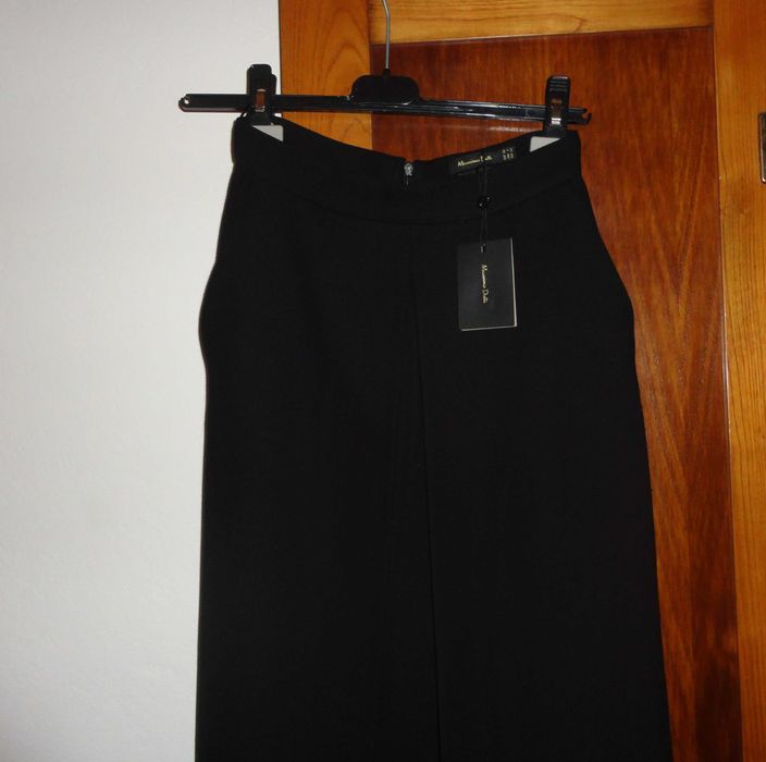 Saia preta Massimo Dutti