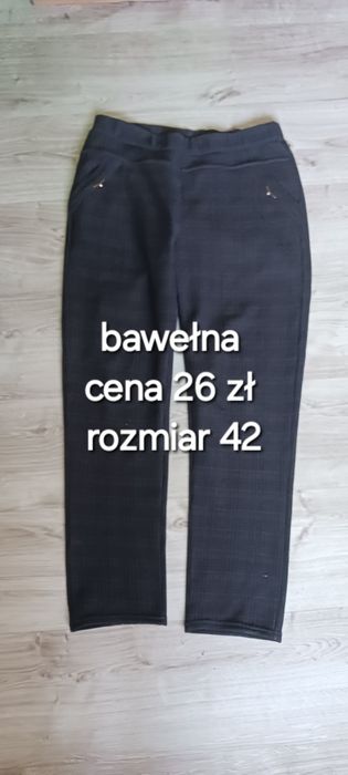 Grafitowe cygaretki w drobną kratkę rozm.42