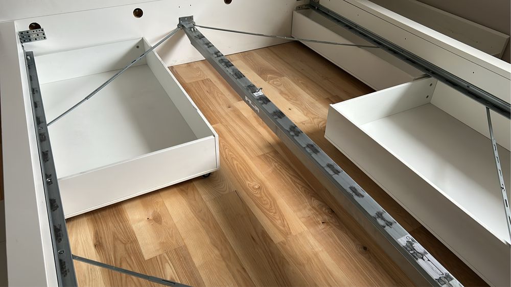 Łóżko 160x200 ikea malm 4 szuflady