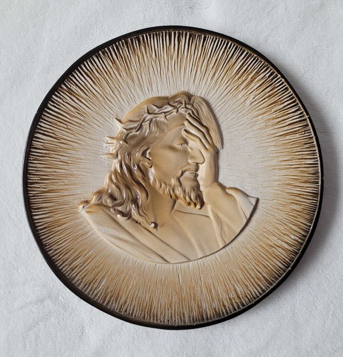 Talerz dekoracyjny Chrystus