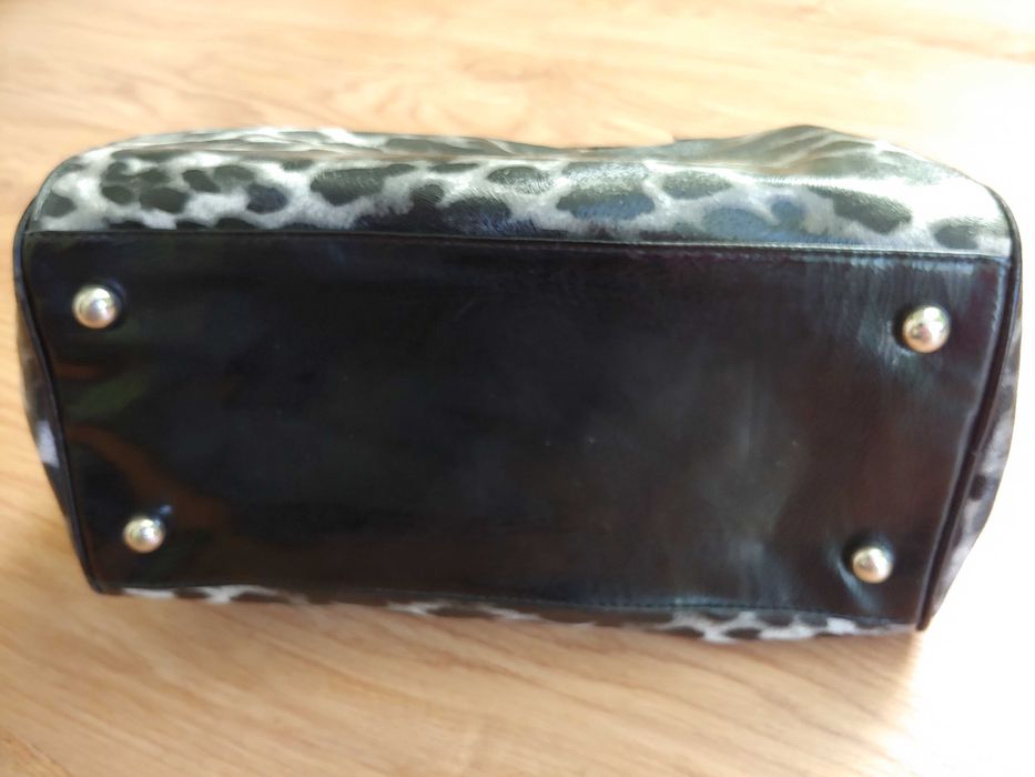 Torebka damska biało-czarna