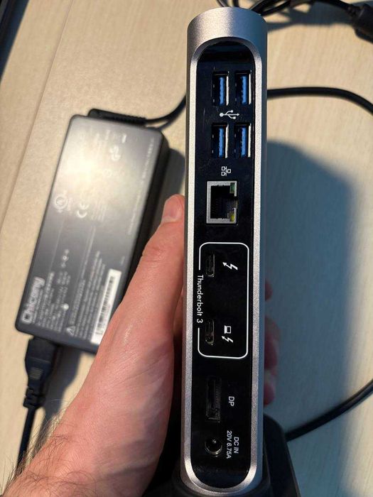 Stacja dokująca Plugable TBT3-UDV Thunderbolt 3, 4K 60Hz, 60W