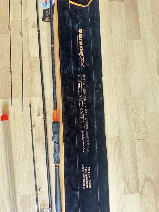 Wędka genlog dedicate feeder master 12ft 360 cm 100 g medium nowa