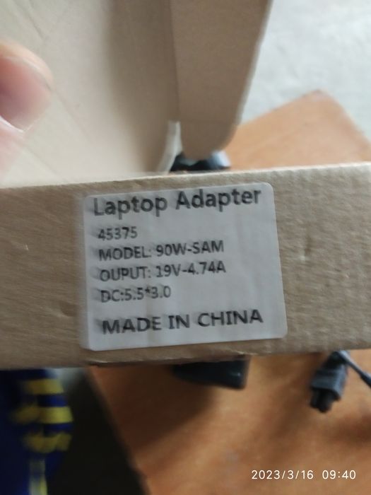 Блок живлення Адаптер для ноутбуків Samsung