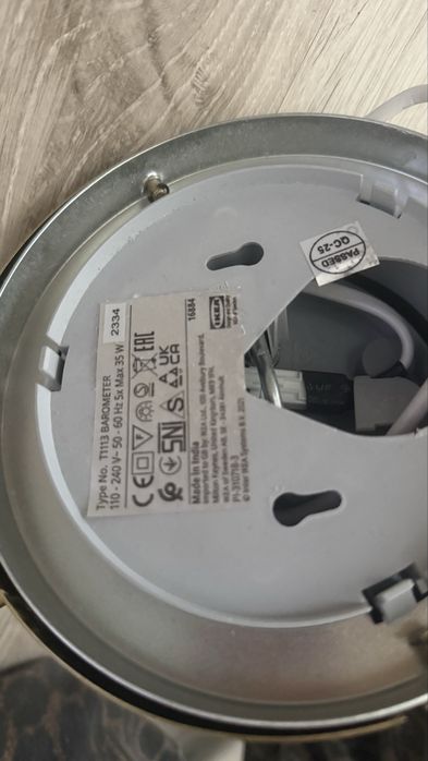 ikea lampa barometr halogeny