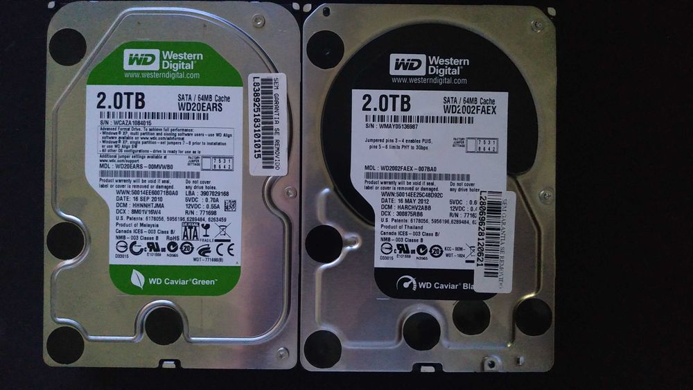 Western Digital 2TB Green and 2TB Black Edition - CRC Error - Parts64553066009347120