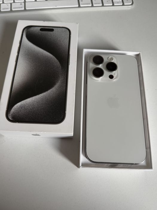 Bateria 95% iPhone 15 Pro 128gb White Titanium Idealny