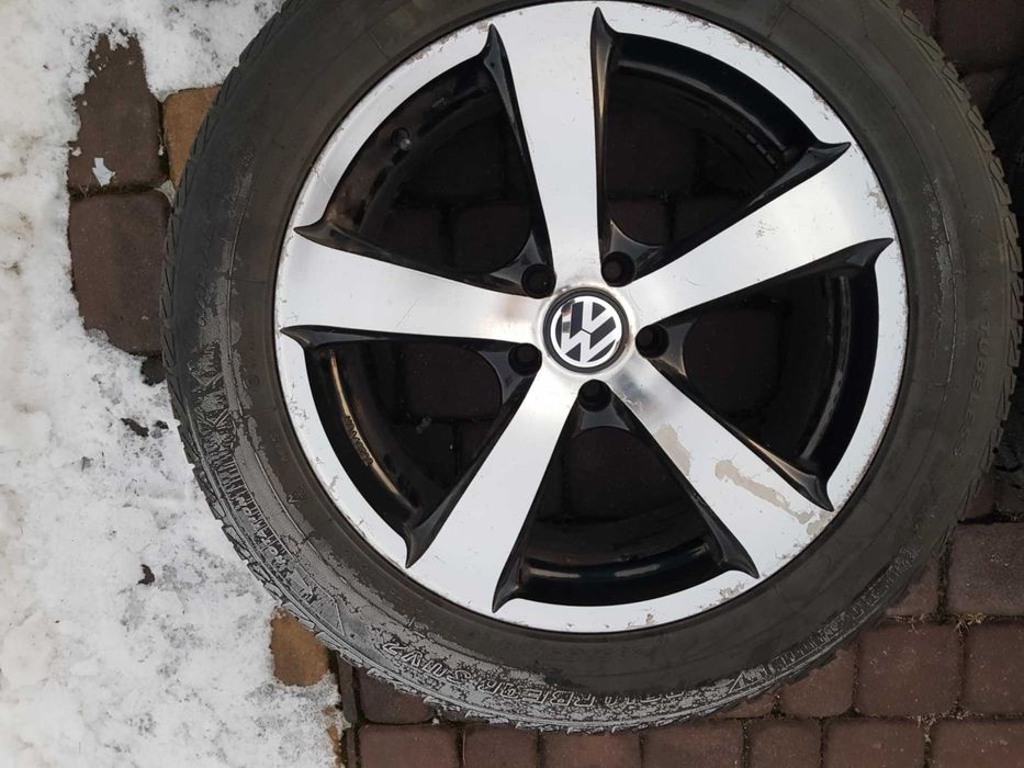 Felgi aluminiowe 18 5x112, VW, Audi, Mercedes, opony zimowe 8mm