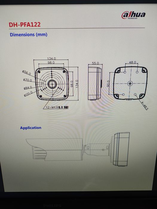 Caixa Dahua DH-PFA112 á prova de agua para camera