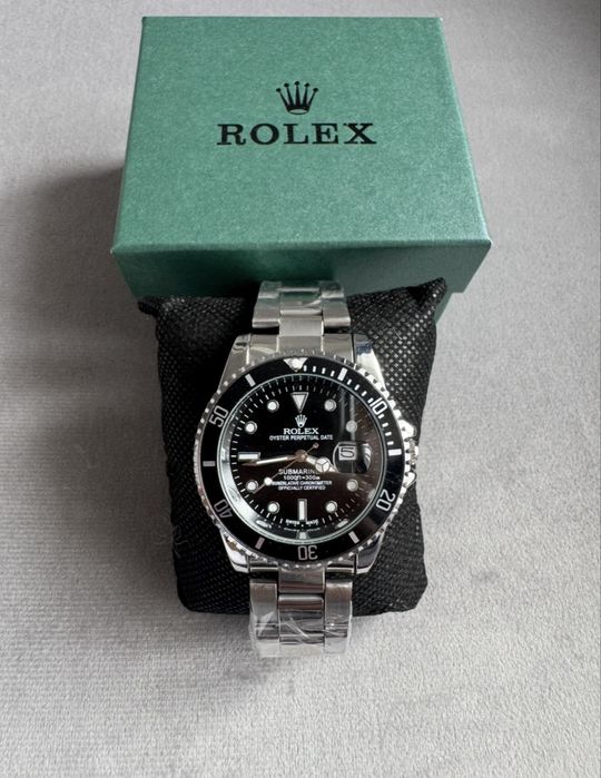 Zegarek Męski Czarny 40mm Nowy