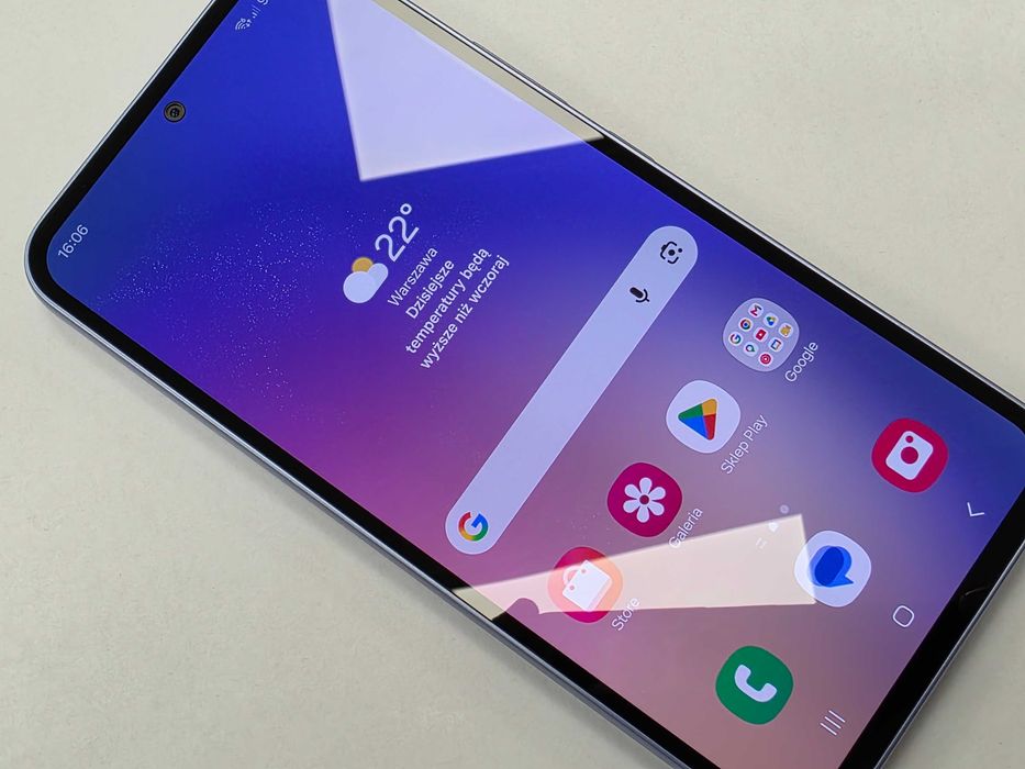 Samsung Galaxy A54 Dual SIM/ 8GB/ 128GB/ Awesome Violet/ BAT 93%/ Grade A/ + ładowarka/ GW 12 MSC