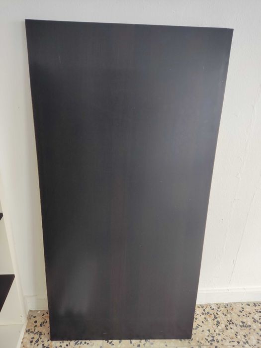Secretária  grande IKEA castanho/preto