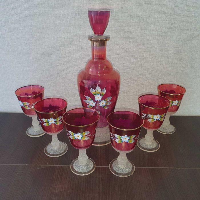 Винний набір: графін + 6 фужерів