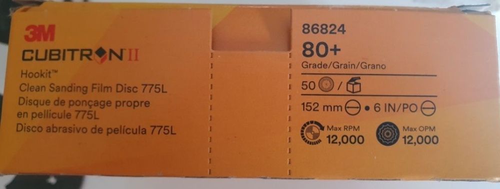 3m cubitron 775L, p80-p400, 150mm krążki ścierne  original