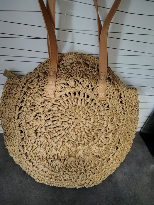 Torebka letnia koszykowa plażowa boho