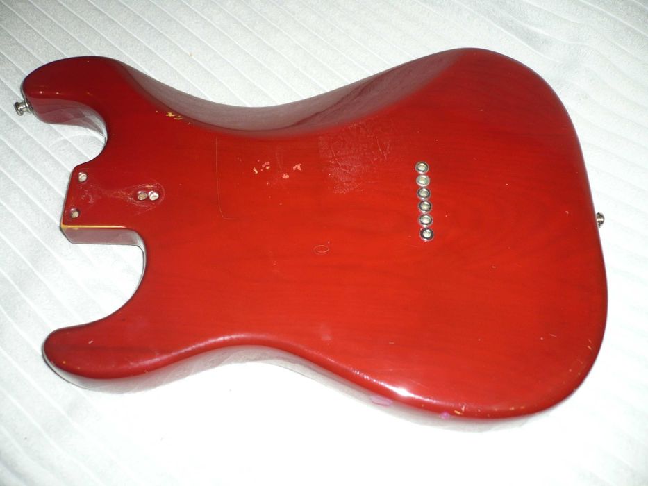 body korpus deska ash fender stratocaster 1979 cbs wine red