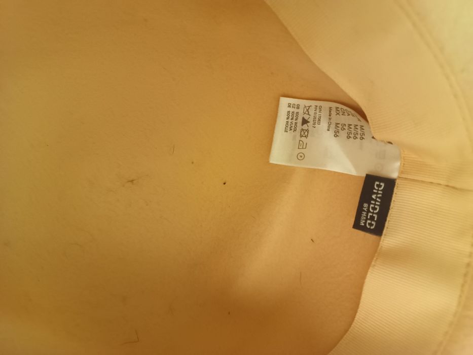 Wełniany kapelusz melonik H&M Divided | 100% Wełna | Rozmiar M (56)