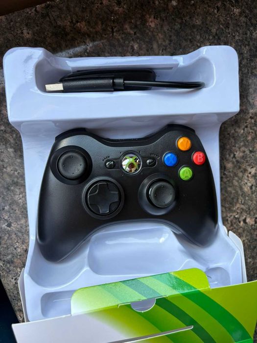 Геймпад джойстик Xbox 360 Black Wirless Беспроводной оригинал +reciver