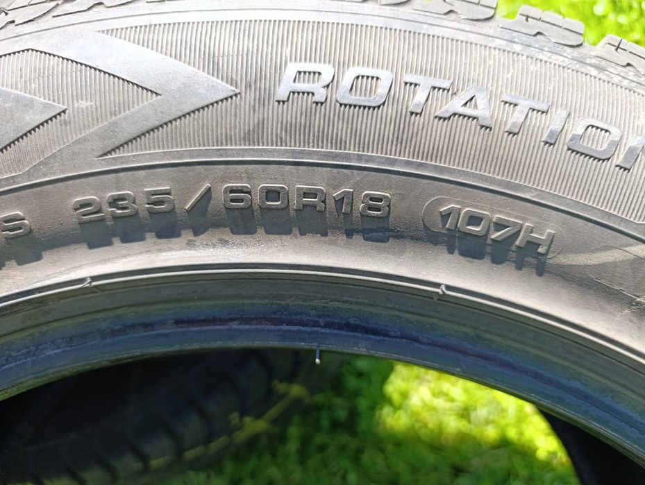 Para 235/60R18 107H, DUNLOP, CENA za PARĘ, 2x 6.6 mm