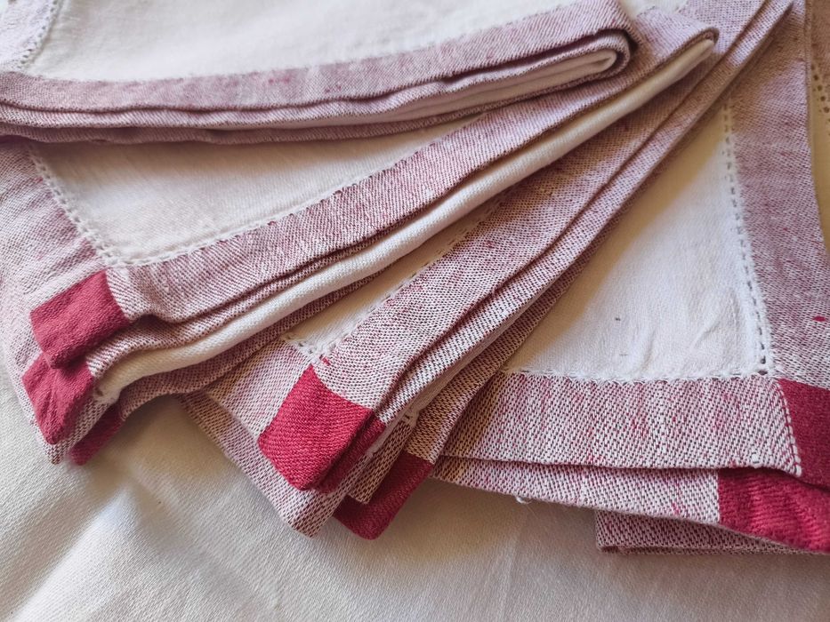 Lote 6 Guardanapos de Linho NOVOS