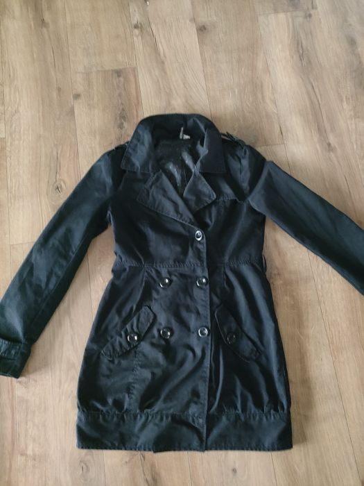 Trencz płaszcz dwurzędowy klasyczny