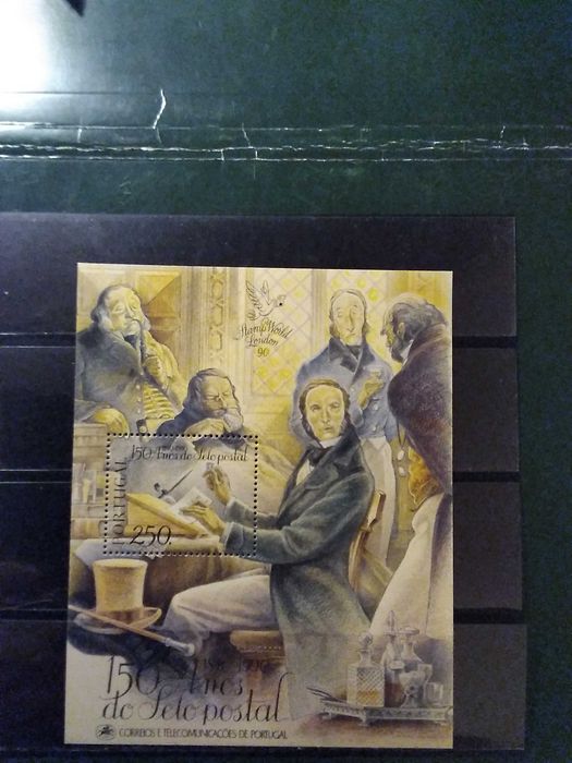 1990 Bloco 150 Anos Primeiro Selo MNH **