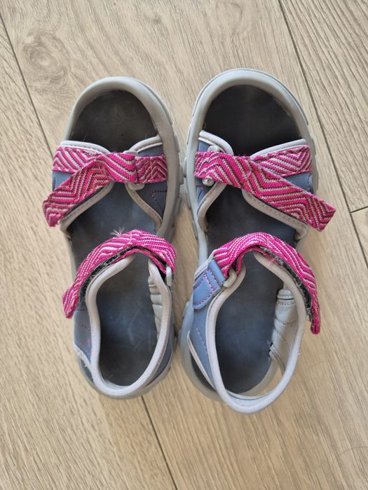 Sandały Decathlon Quechua sandałki 30 -31 szare różowe trekkingowe 21