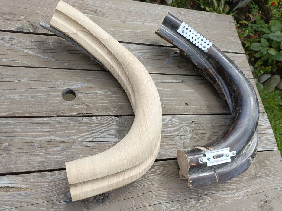 SKRĘT ŁUK ŁĄCZNIK KOLANKO do barierki poręczy drewnianej 90° 180°