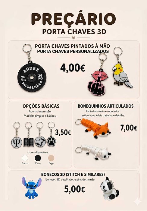 Porta chaves personalizados