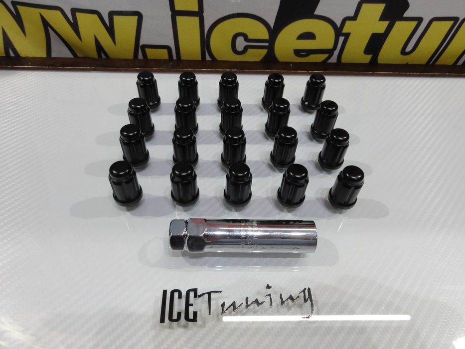 Conjunto 20 porcas Lug Nuts em vermelho, azul, cromado, preto, dourado 35mm 12x1.50 Para Honda, Mazda, Ford, Toyota, Hyundai, Lexus, Mitsubishi