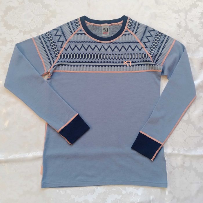 Kari Traa 100% шерсть мериноса комплект шерстяной термобелье Норвегия