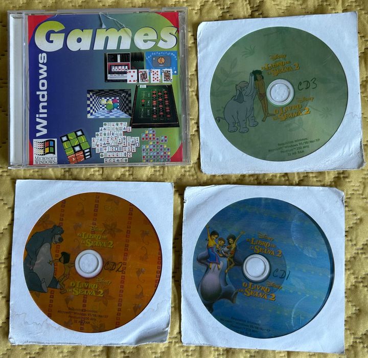 Lote de Jogos Vintage Windows / Disney O Livro da Selva