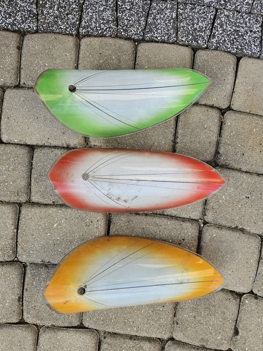 Klosze kolorowe do lampy prl stan bardzo dobry