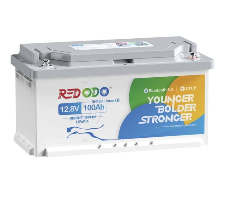Redodo LiFePo4 12 v 100A Bluetooth аккумулятор литий железо фосфа