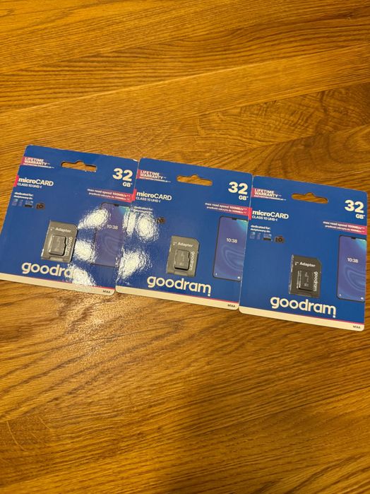 Karty pamięci Micro SD goodram 32GB nowe