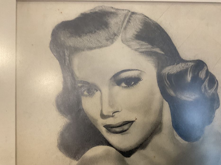 Pintura a carvão assinada ,com 37x32cm ..anúncios abaixo