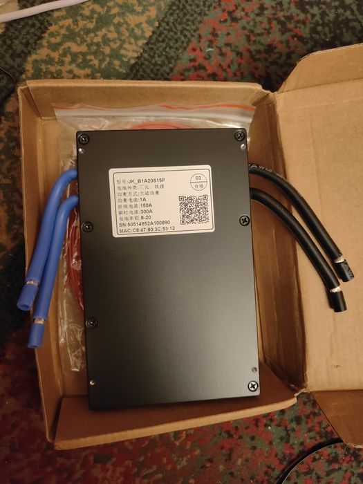 Смарт БМС 30-300A 3-24S 12-72V JiKong  активний балансир JK Smart BMS