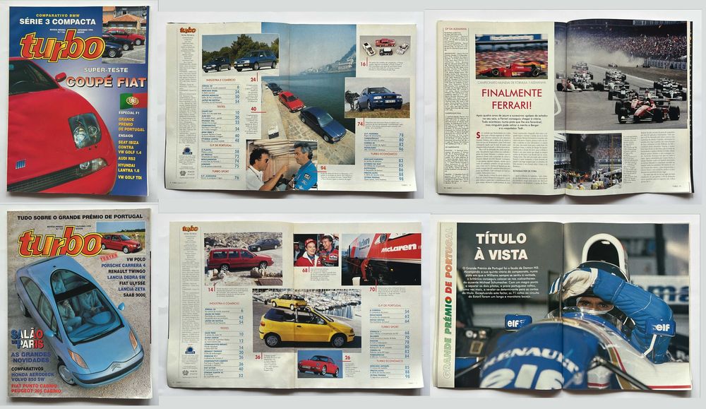 Coleção de revistas Turbo de 1994