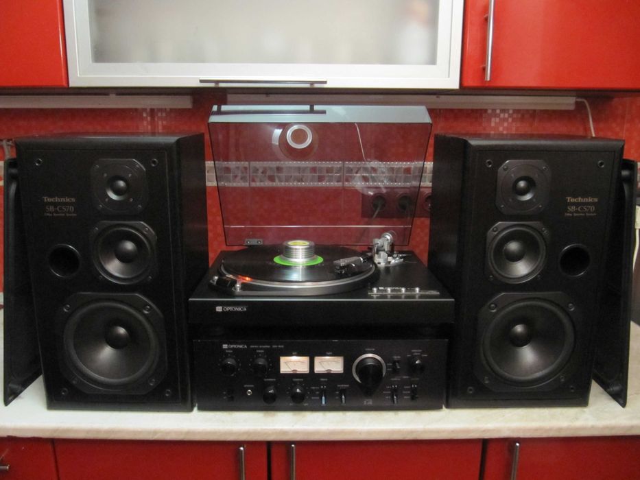 ТОПОВА Вінілова Стереосистема «OPTONICA» - Підсилювач + Проигравач