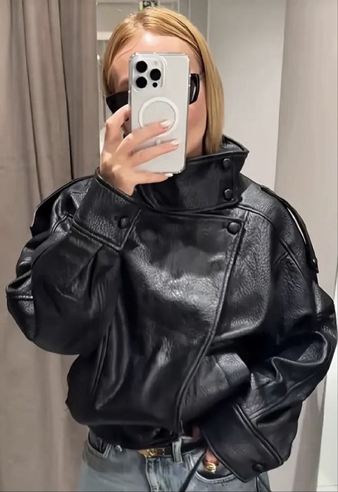 Куртка екошкіра в стилі Zara