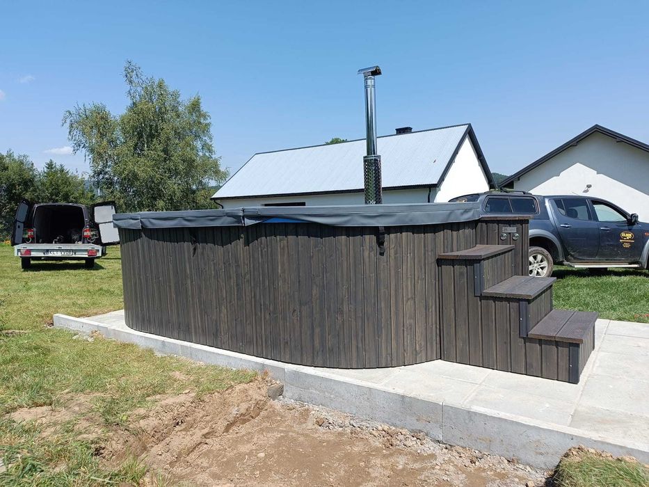 Basen Wolnostojący LAVA Pool, pełne wyposażenie Balia Jacuzzi Dostępne